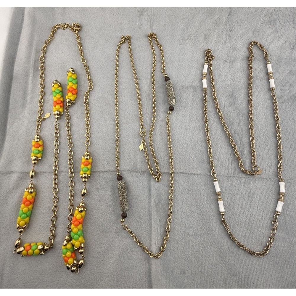 Vintage Sarah Coventry Necklace Lot 3 Gold‎ Tone